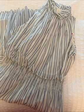 NWT Just Taylor Blue & White Striped 100% Cotton Dress – Size 8